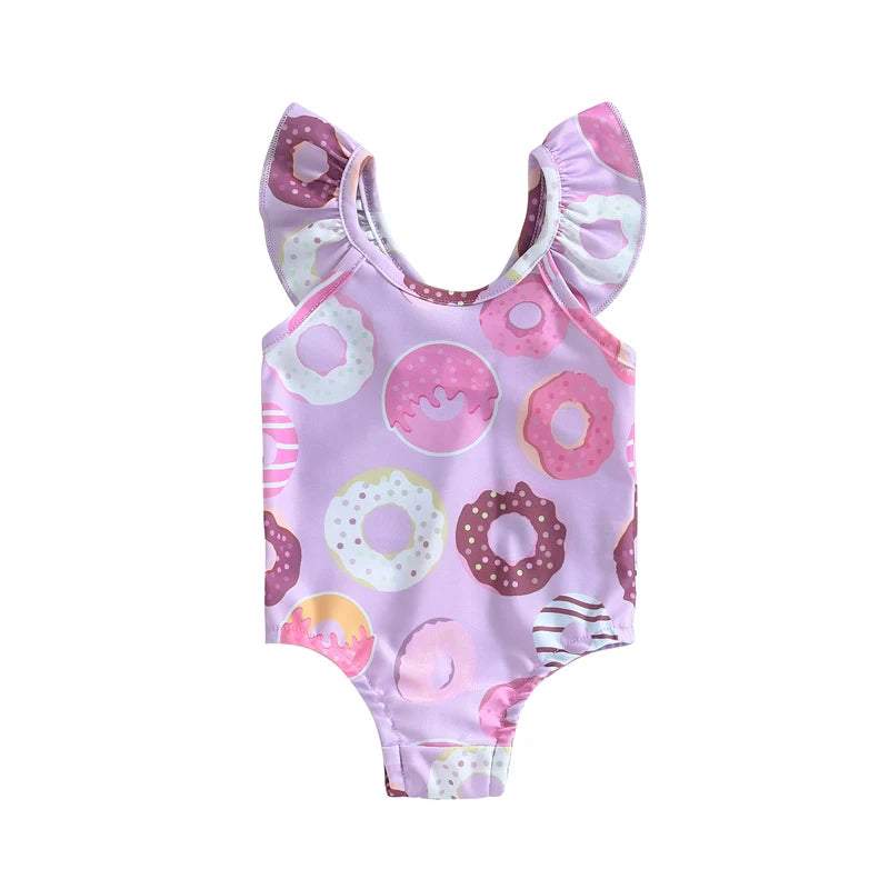 Fato de Banho Menina – Floral & Conchas de Verão 🐚.