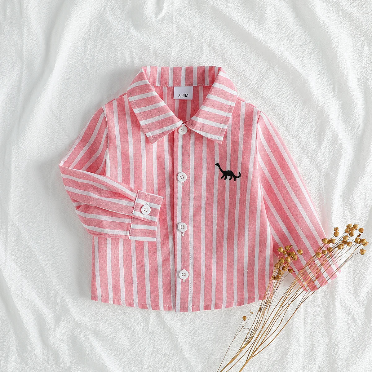 Camisa Bebé Menino às Riscas.