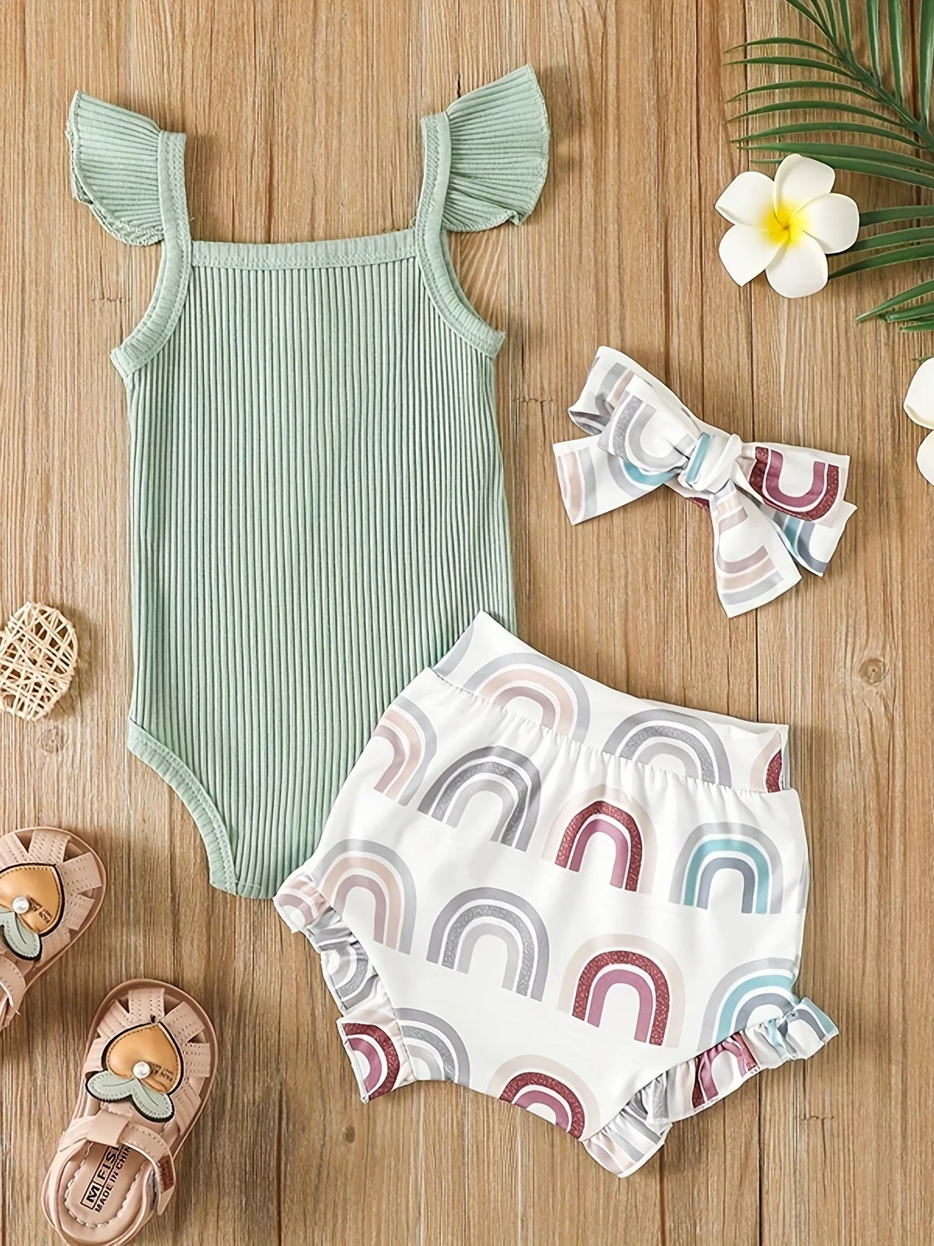 Conjunto Bebé Menina 3 Peças Verão