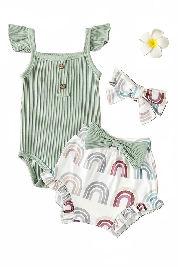 Conjunto Bebé Menina 3 Peças Verão