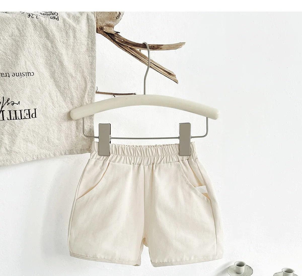 Calções Bebé & Criança – Algodão Minimalista ☀️.