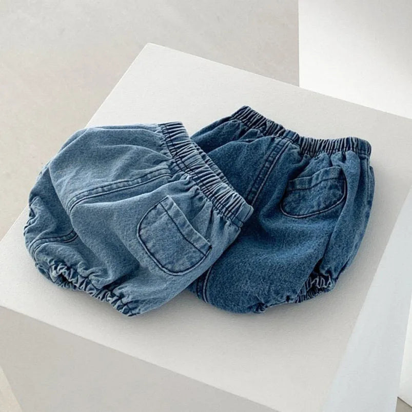 Calções Bebé – Patchwork Minimalista ☀️.