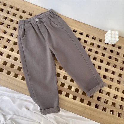 Calças Menino – Conforto Casual 🌿.