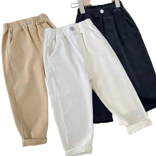 Calças Menino – Conforto Casual 🌿.