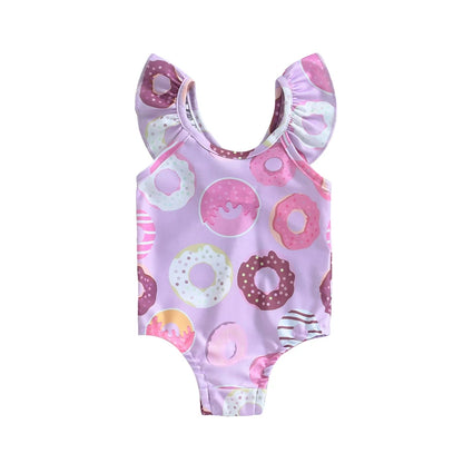Fato de Banho Menina – Floral & Conchas de Verão 🐚.