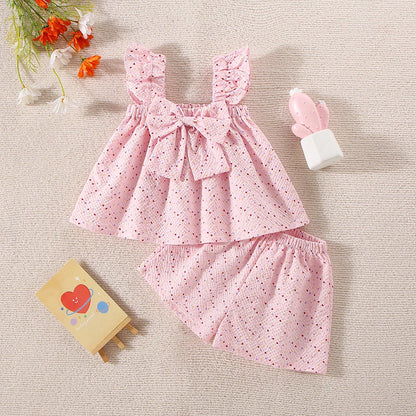 Conjunto Bebé Menina Love Bolinhas