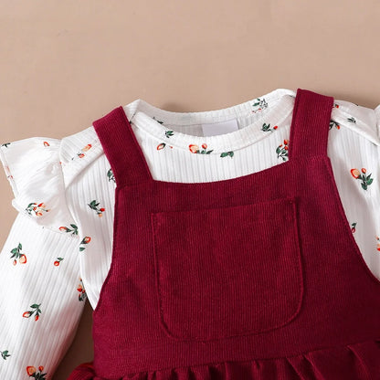 Conjunto Bebé Menina Floral.