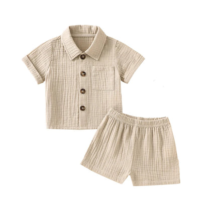 Conjunto Bebé Menino – Verão Prático ☀️.