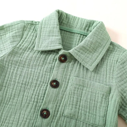 Conjunto Bebé Menino – Verão Prático ☀️.