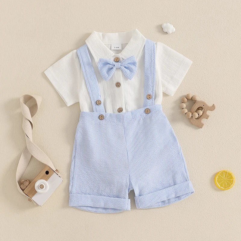 Conjunto Bebé Menino – Verão Confortável ☀️.