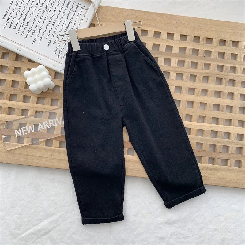 Calças Menino – Conforto Casual 🌿.