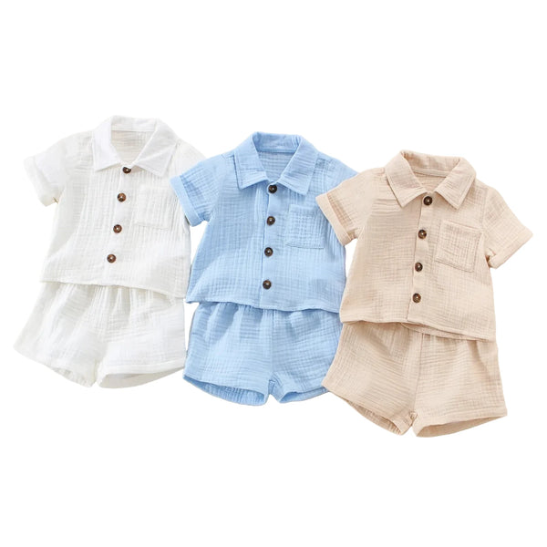 Conjunto Bebé Menino – Verão Prático ☀️.