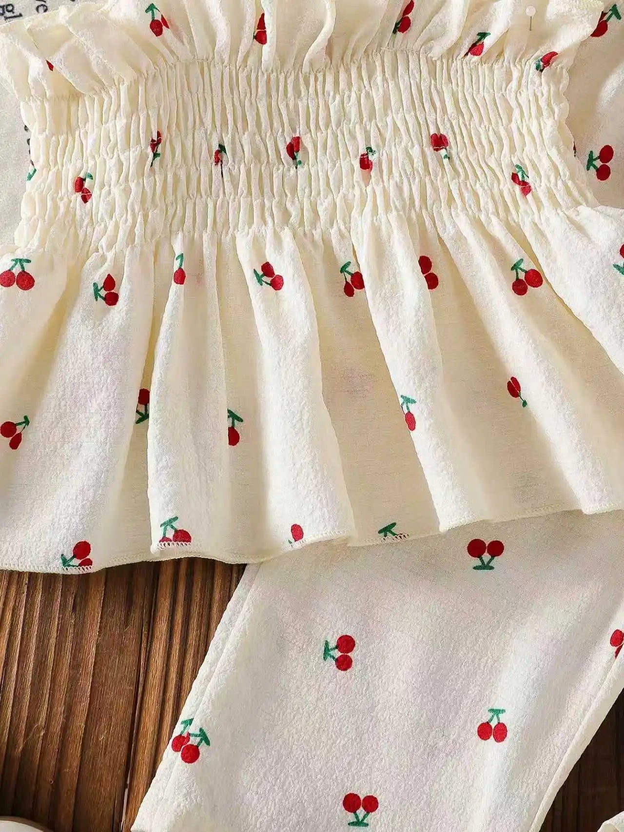 Conjunto Bebé Menina Cerejas