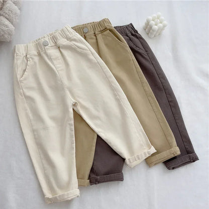 Calças Menino – Conforto Casual 🌿.