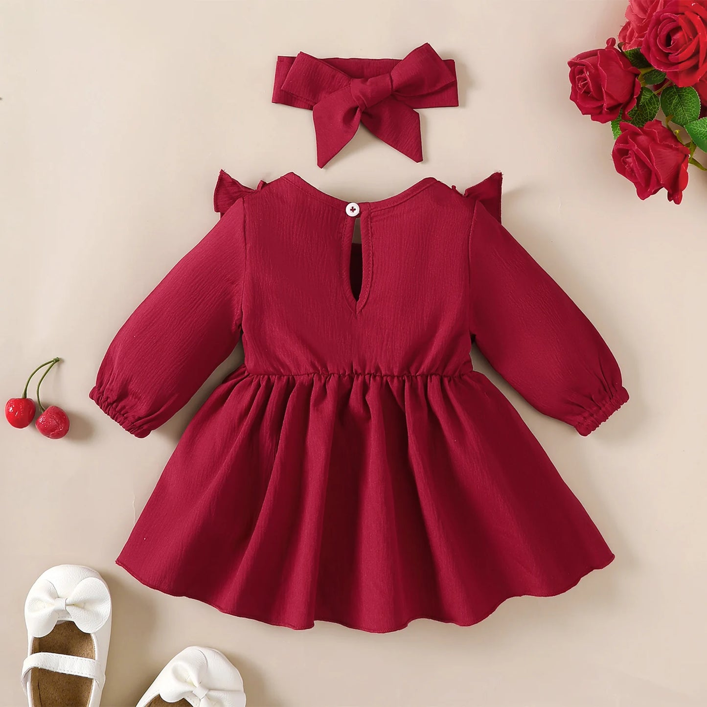 Vestido Bebé Menina – Primavera Confortável 🌸.
