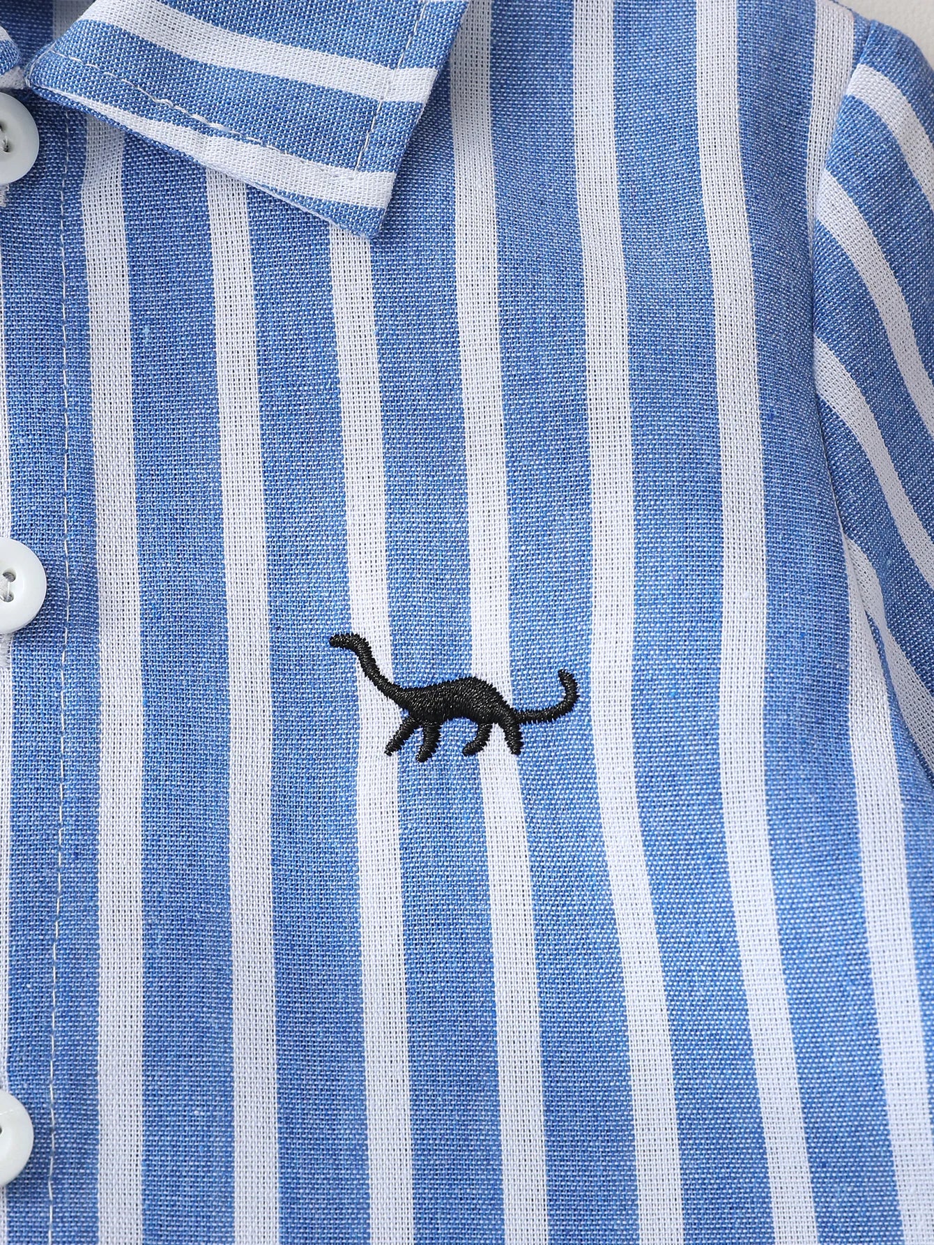 Camisa Bebé Menino às Riscas.
