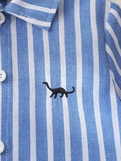 Camisa Bebé Menino às Riscas.