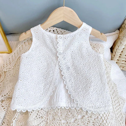 Conjunto Menina – Renda Delicada de Verão 🌸.