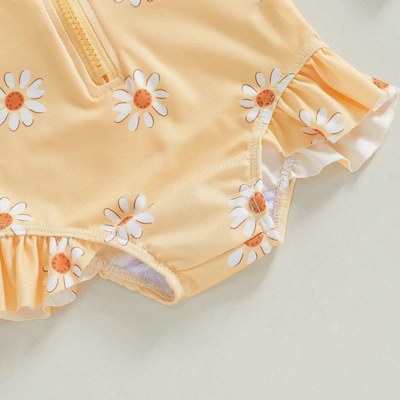 Fato de Banho Menina – Floral com Proteção UV 🌸☀️.