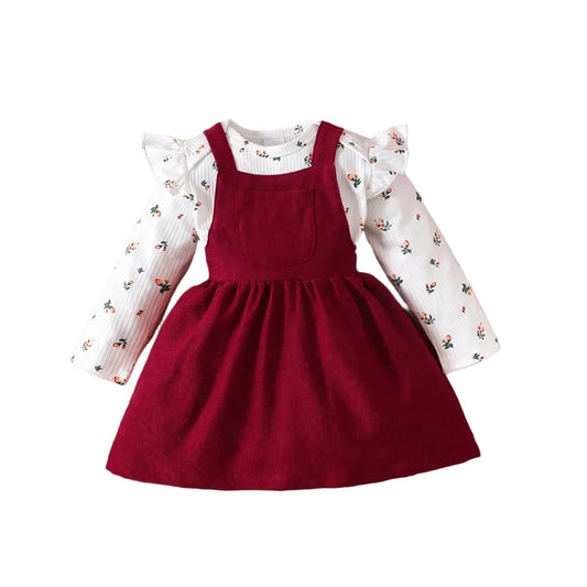 Conjunto Bebé Menina Floral.