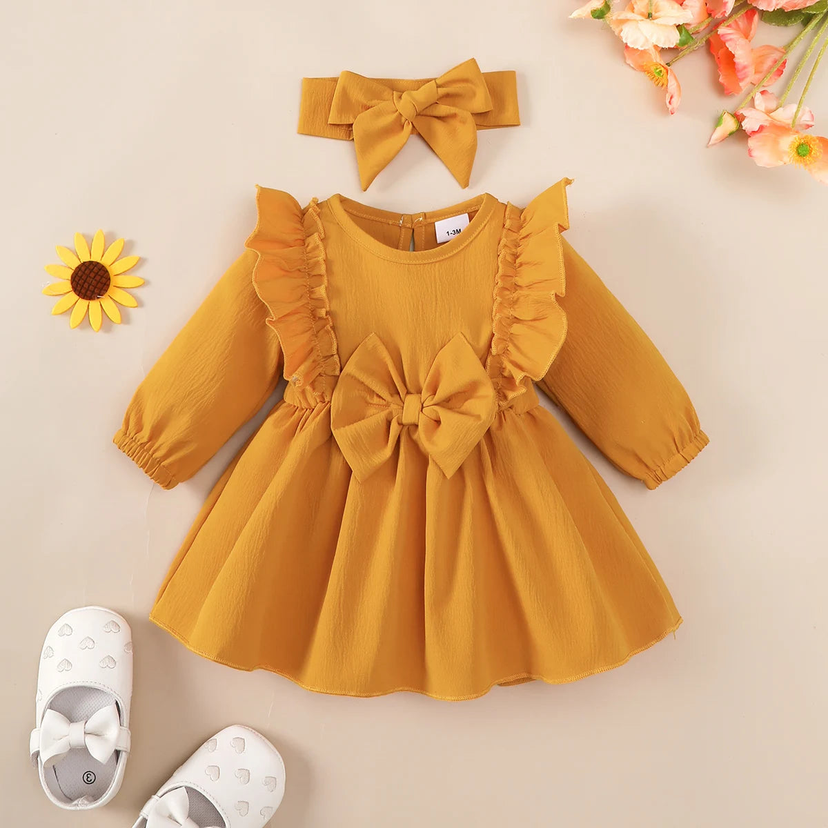 Vestido Bebé Menina – Primavera Confortável 🌸.