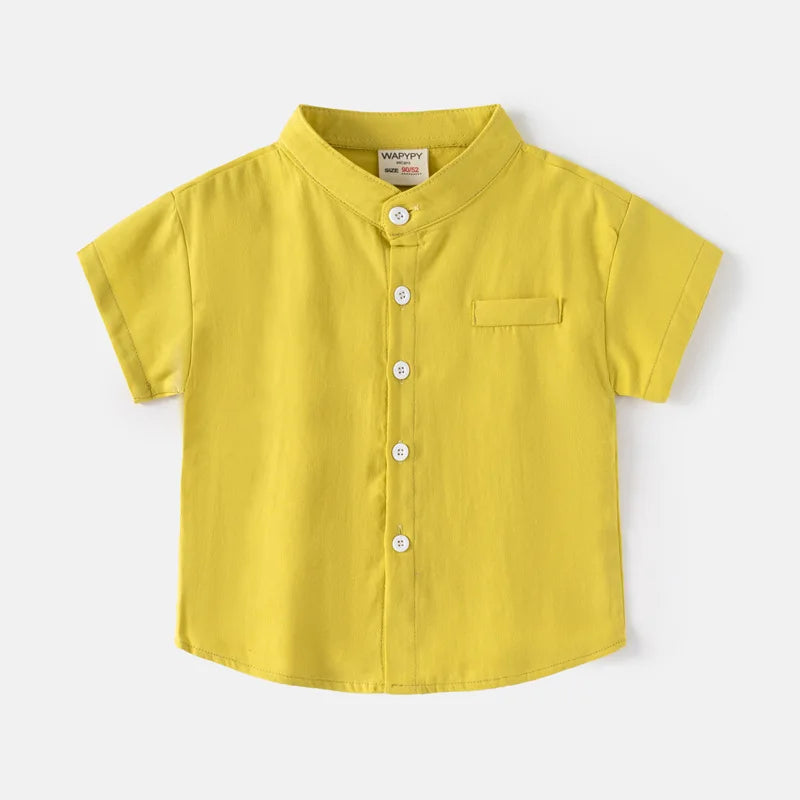 Camisa Menino – Algodão Branco Essencial 🤍