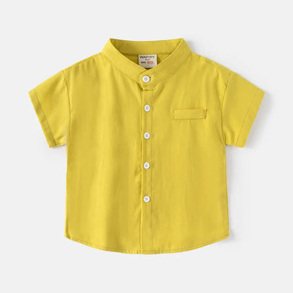 Camisa Menino – Algodão Branco Essencial 🤍