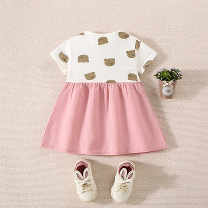 Vestido Bebé Menina – Estampa Animal Delicada 🐻.