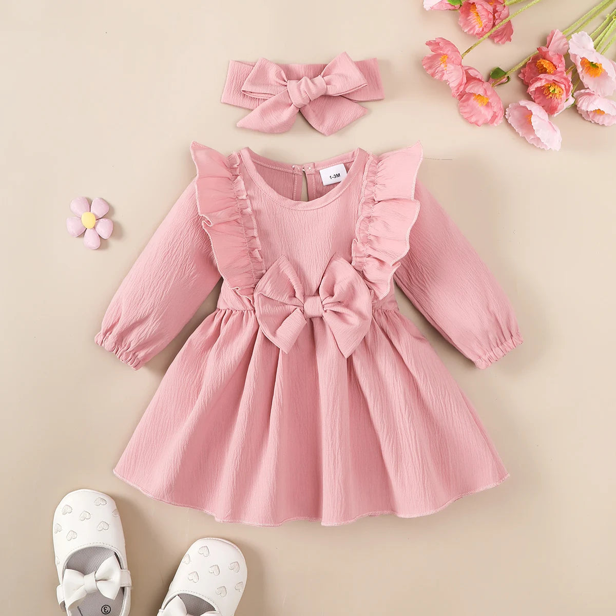 Vestido Bebé Menina – Primavera Confortável 🌸.