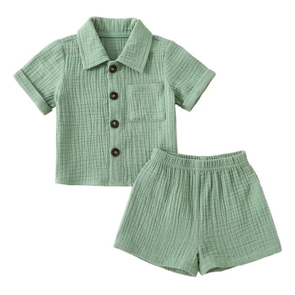 Conjunto Bebé Menino – Verão Prático ☀️.