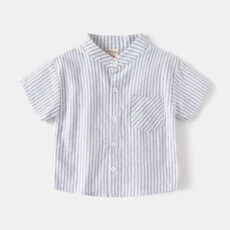 Camisa Menino – Algodão Branco Essencial 🤍