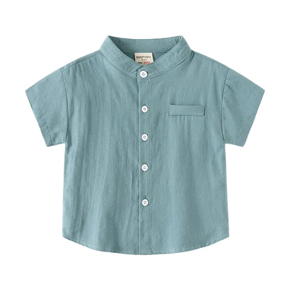 Camisa Menino – Algodão Branco Essencial 🤍