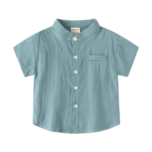 Camisa Menino – Algodão Branco Essencial 🤍