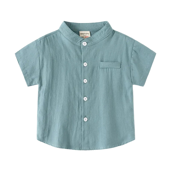 Camisa Menino – Algodão Branco Essencial 🤍