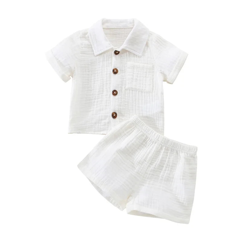 Conjunto Bebé Menino – Verão Prático ☀️.