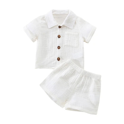 Conjunto Bebé Menino – Verão Prático ☀️.
