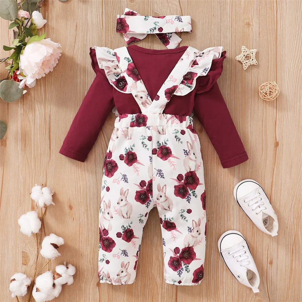 Conjunto Floral Bebé.