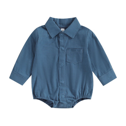 Body Bebé Menino – Estilo Clássico com Botões 👶.