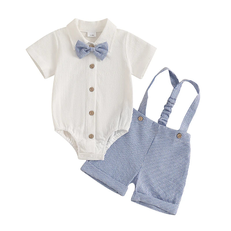 Conjunto Bebé Menino – Verão Confortável ☀️.