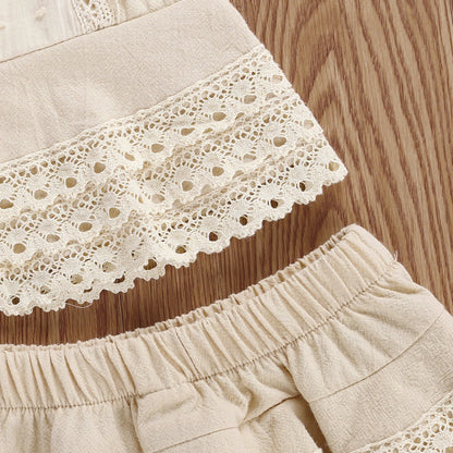 Conjunto Bebé Menina – Riscas Leves de Verão 🎀.