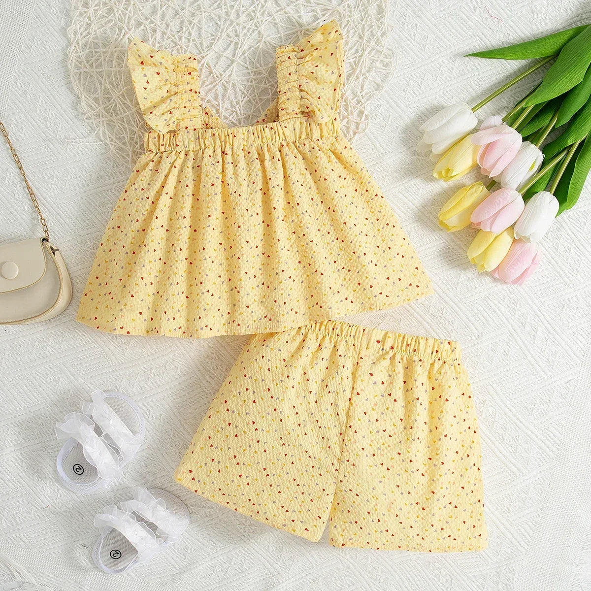 Conjunto Bebé Menina Love Bolinhas