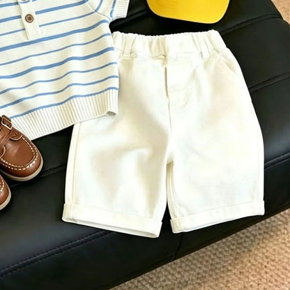 Conjunto Menino Polo às Riscas