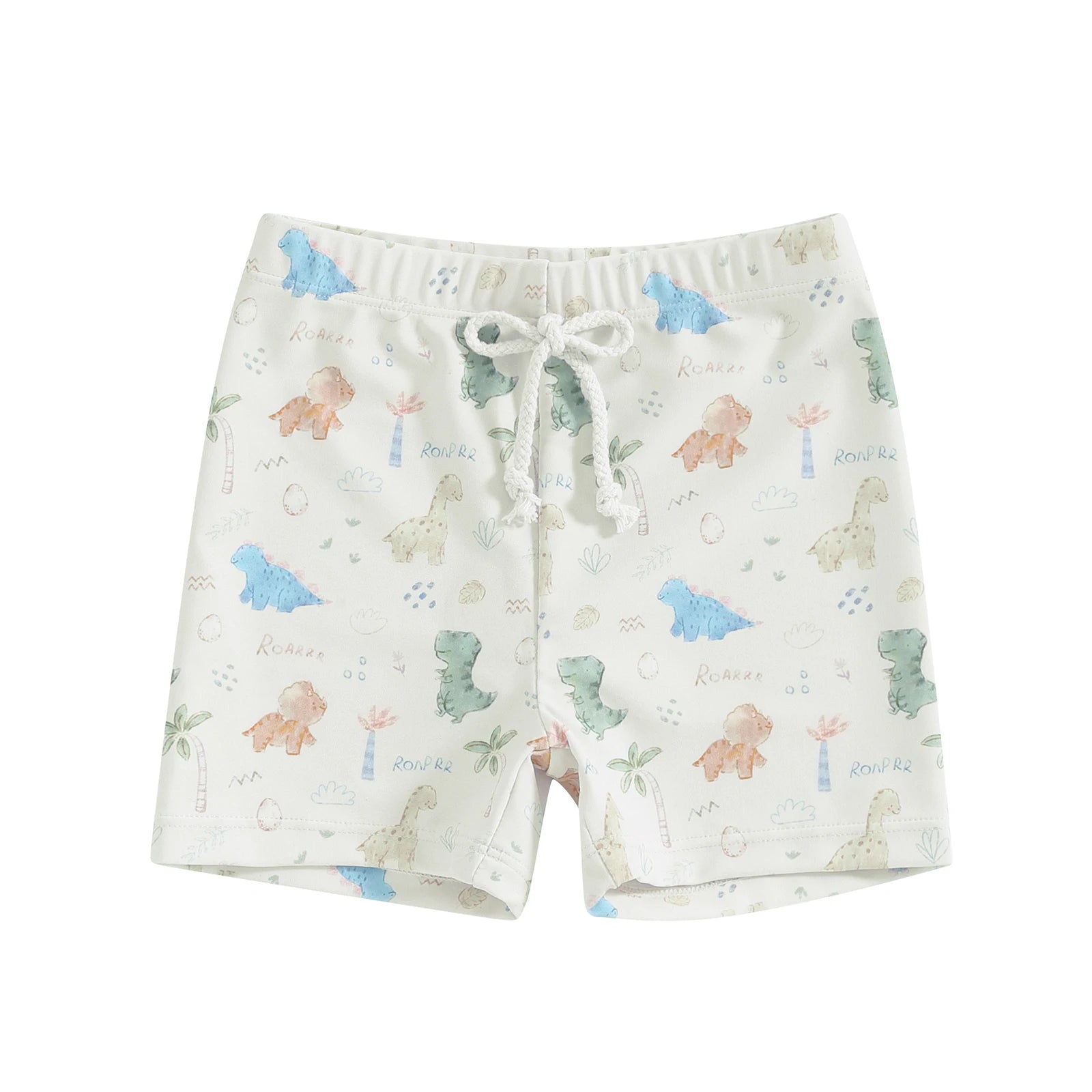 Fato de Banho Menino – Dinossauro & Praia Tropical 🦕🌴.