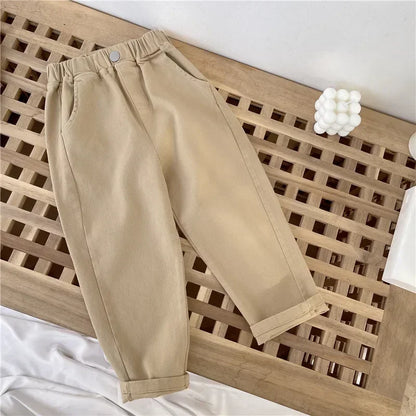 Calças Menino – Conforto Casual 🌿.