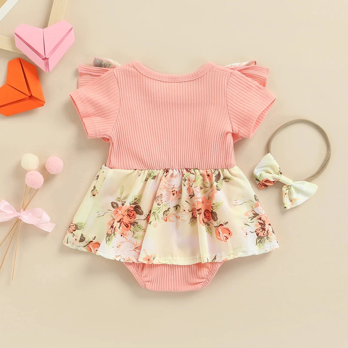 Conjunto Floral Bebé – Verão Leve 🌸.