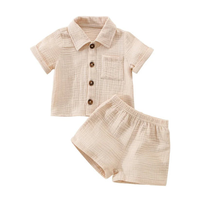 Conjunto Bebé Menino – Verão Prático ☀️.
