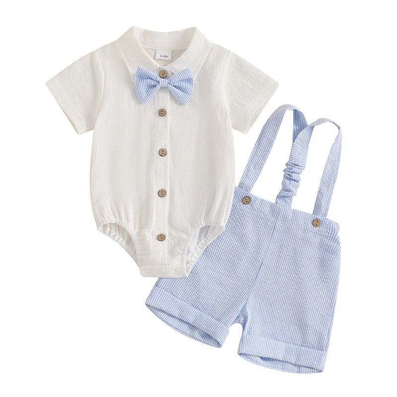 Conjunto Bebé Menino – Verão Confortável ☀️.