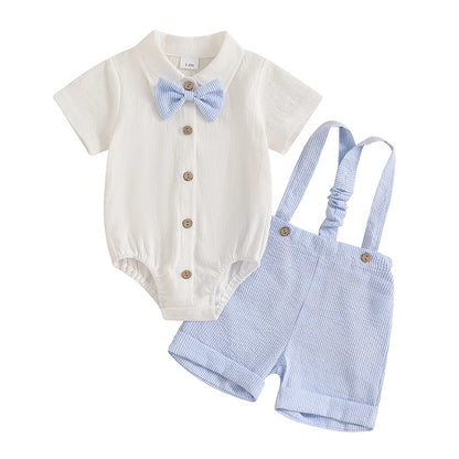 Conjunto Bebé Menino – Verão Confortável ☀️.