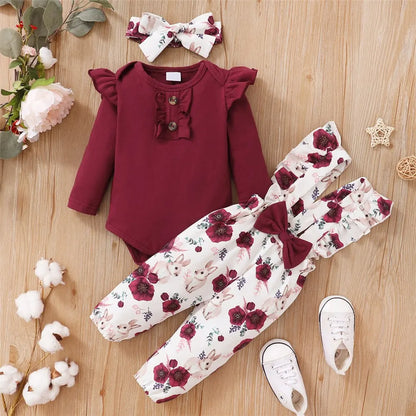 Conjunto Floral Bebé.