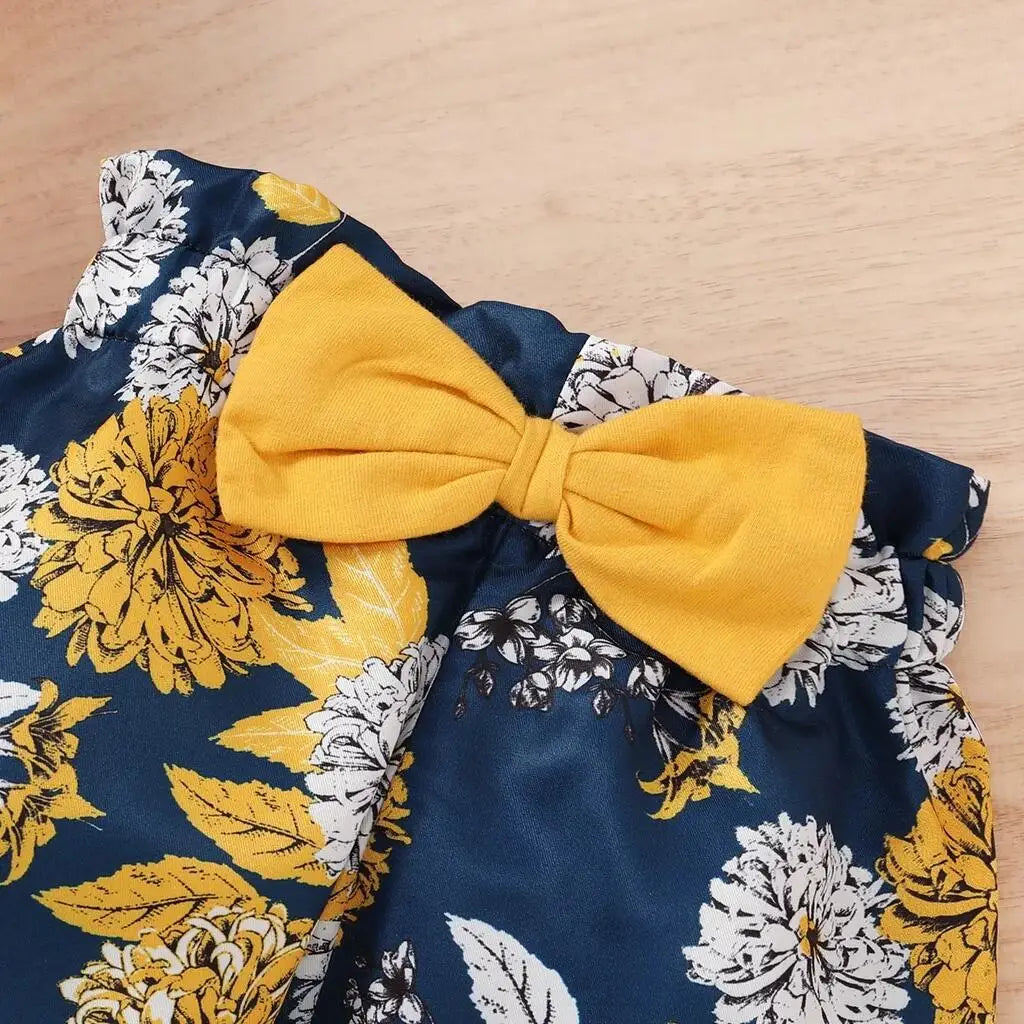 Conjunto Bebé Menina – Floral Suave de Verão 🌸.